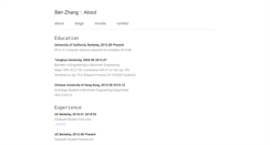 Desktop Screenshot of benzhang.name